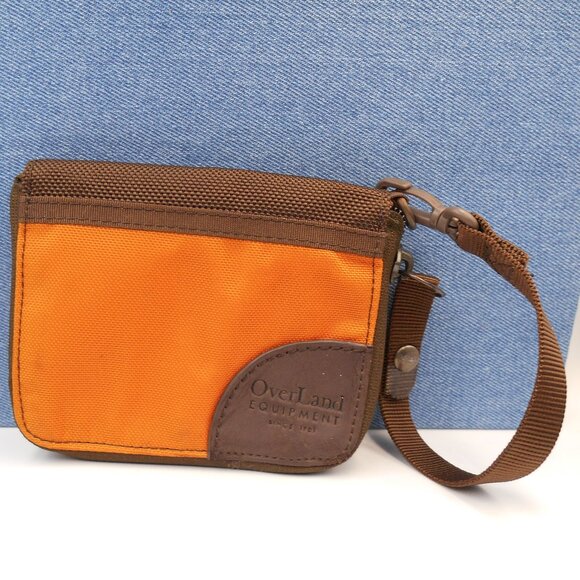 OVERLAND EQUIPMENT SMALL GO WALLET ORANGE/PAPAYA AND BROWN - Picture 1 of 9